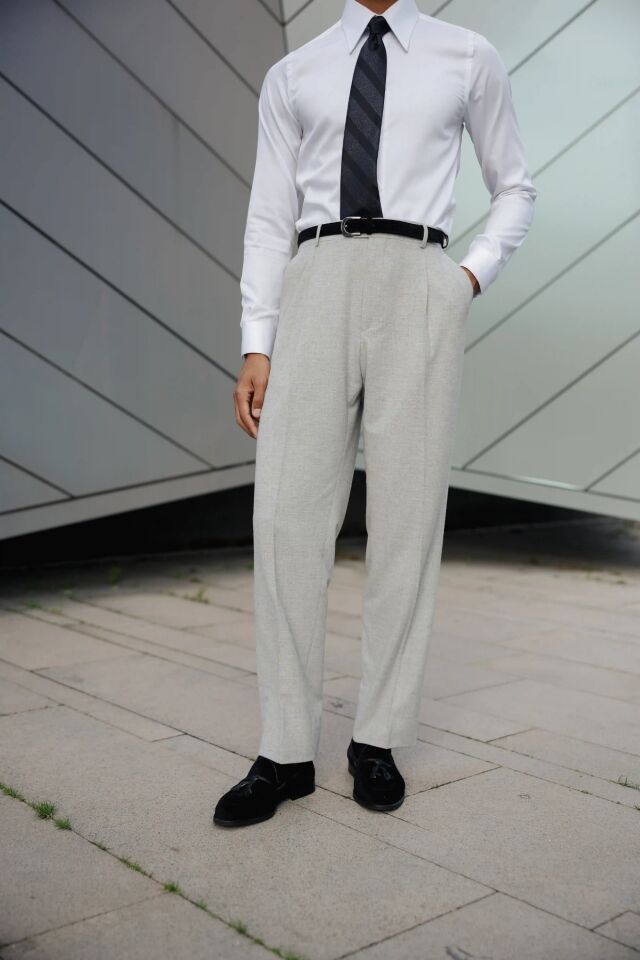 Soho Modern Fit Pantolon Gri - 50