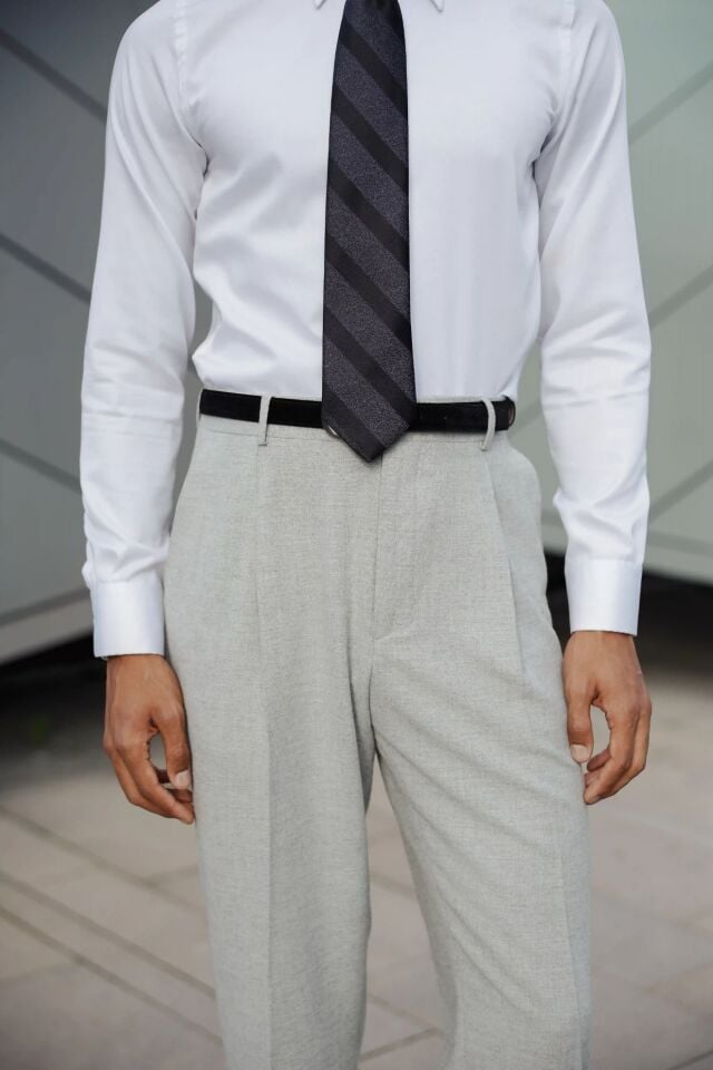 Soho Modern Fit Pantolon Gri - 50