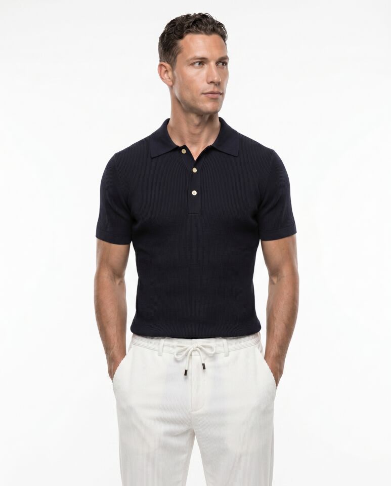 Grand Polo Triko T-Shirt Siyah - XL