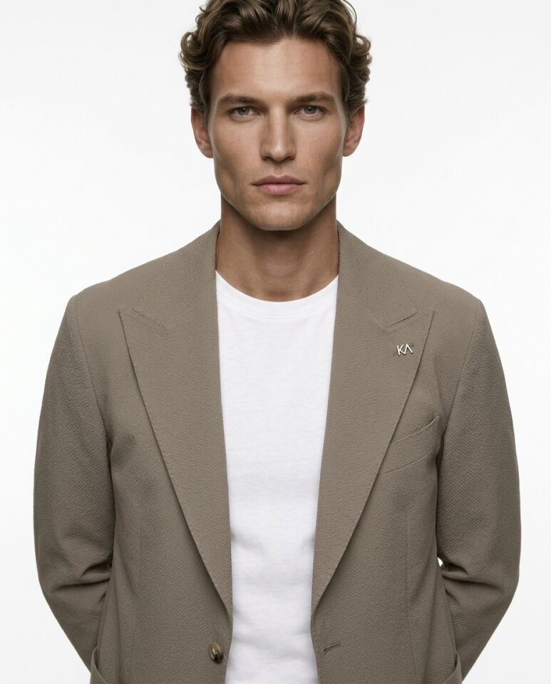 Grid Ceket Taş - 58