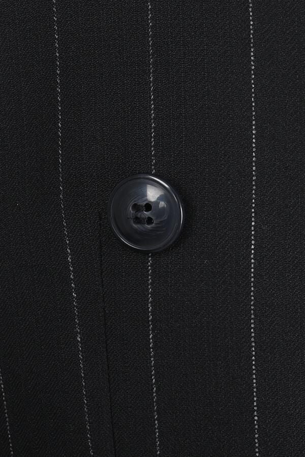 Kruvaze Takım Elbise Siyah - 48