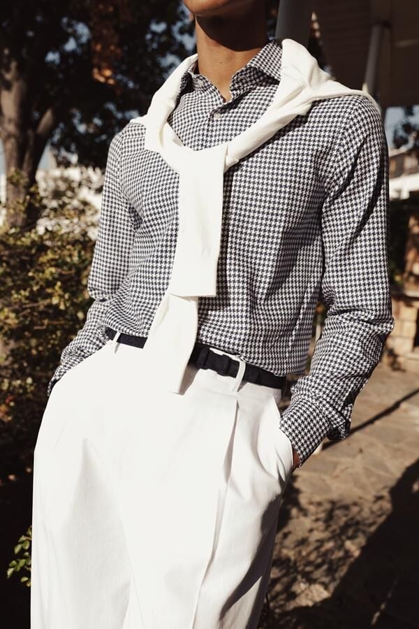 Palermo İtalyan Yaka Gömlek Kahverengi - 38