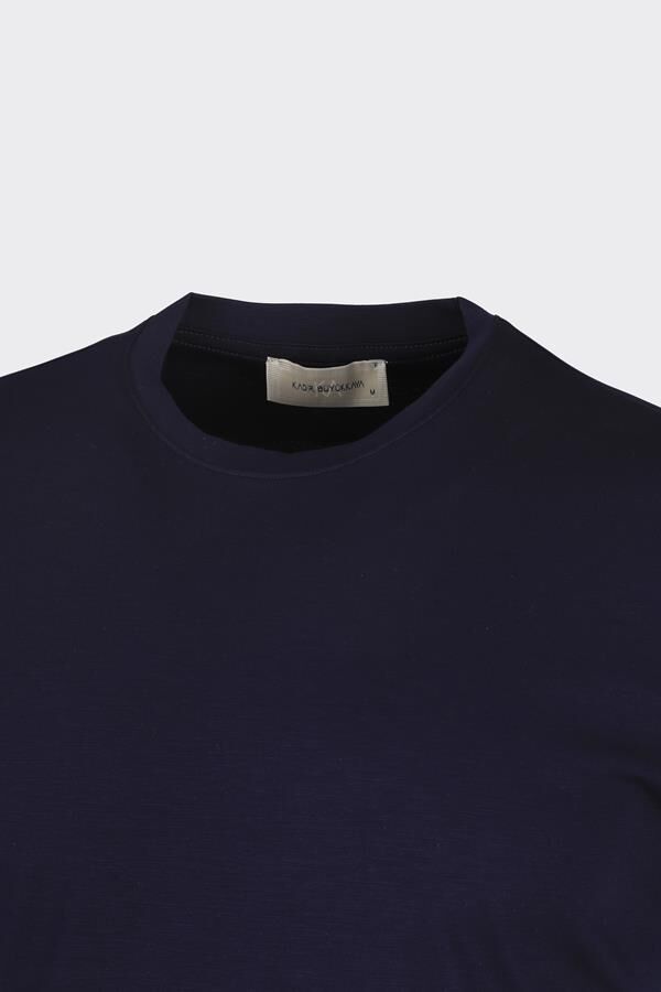 Bis.Yaka K.Kol T-Shirt Lacivert - L