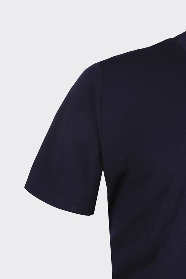 Bis.Yaka K.Kol T-Shirt Lacivert - XXL