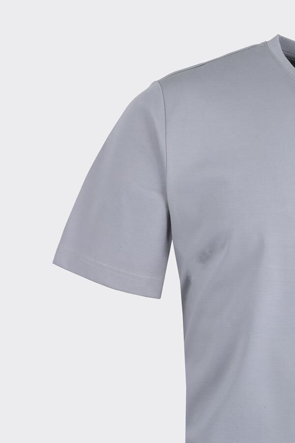 Bis.Yaka K.Kol T-Shirt Gri - M