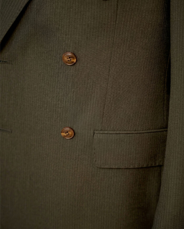 Cursive Kruvaze Takım Elbise Haki - 50