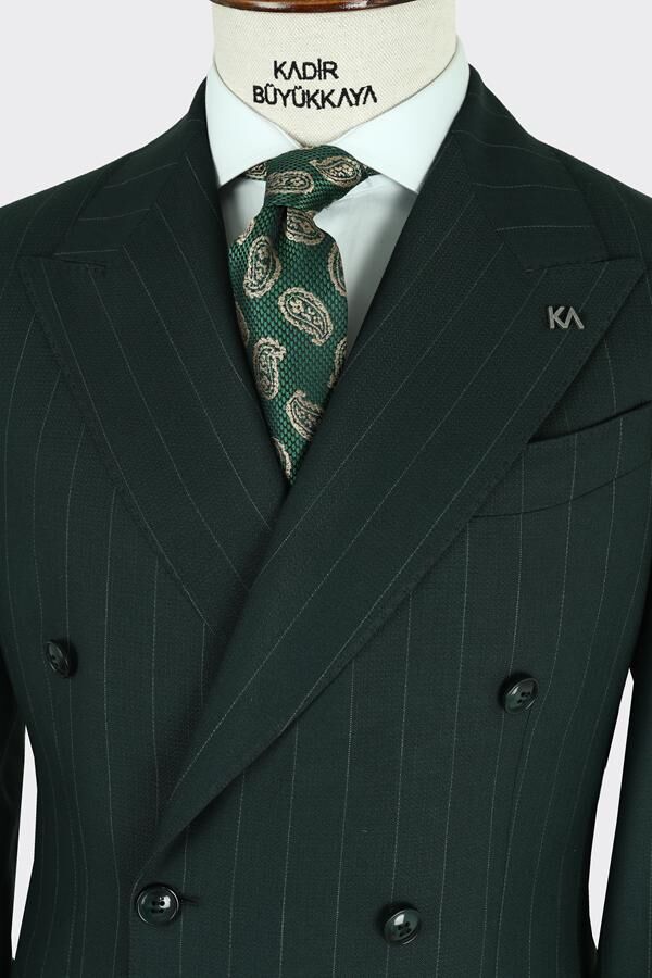 Kruvaze Takım Elbise Yeşil - 56