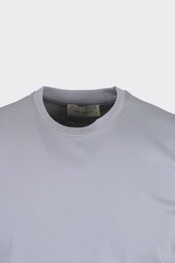 Bis.Yaka K.Kol T-Shirt Gri - XL