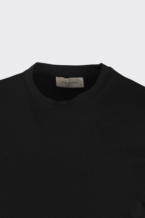 Bis.Yaka K.Kol T-Shirt Siyah - M