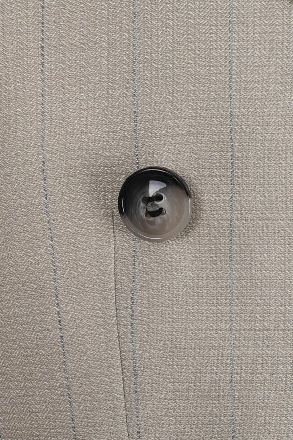 Kruvaze Takım Elbise Bej - 56