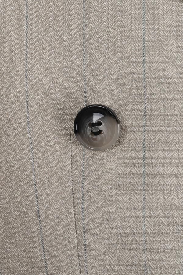 Kruvaze Takım Elbise Bej - 56