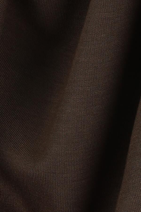 Bis.Yaka K.Kol T-Shirt Kahverengi - XL