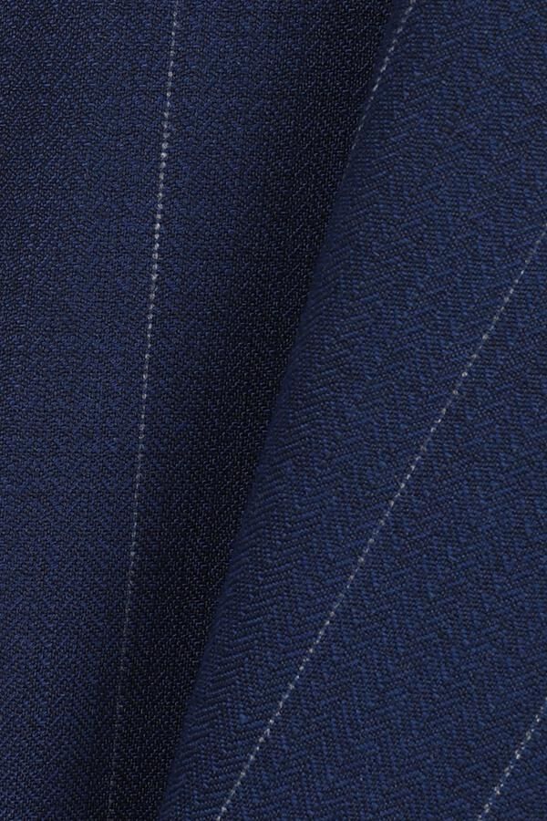 Kruvaze Takım Elbise Açık Lacivert - 46