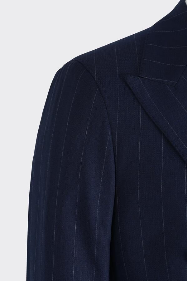 Kruvaze Takım Elbise Açık Lacivert - 48