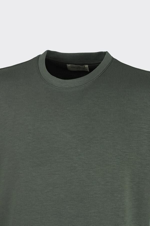 Bis.Yaka K.Kol T-Shirt Haki - L