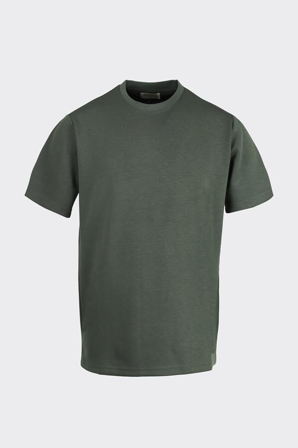 Bis.Yaka K.Kol T-Shirt Haki - M