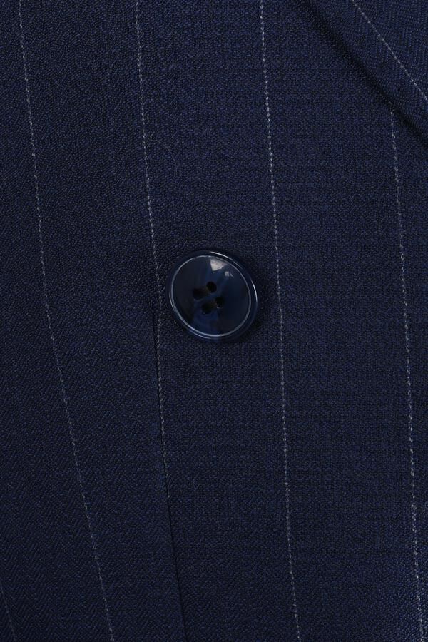 Kruvaze Takım Elbise Açık Lacivert - 58