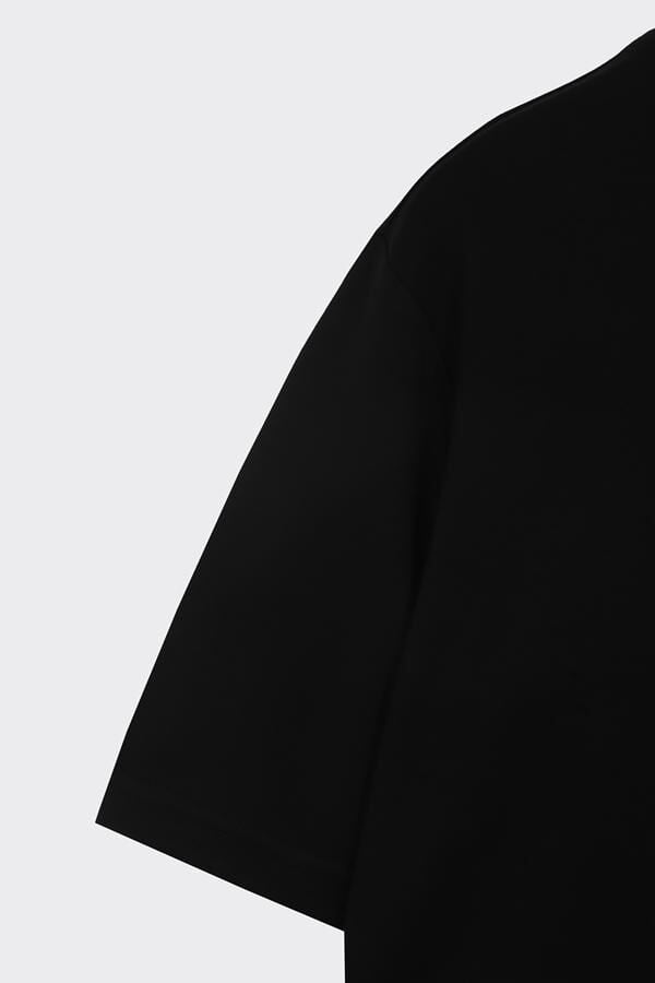 Bis.Yaka K.Kol T-Shirt Siyah - XXL