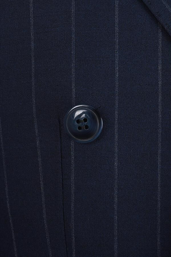 Kruvaze Takım Elbise Açık Lacivert - 56