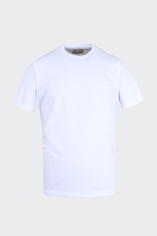 Bis.Yaka K.Kol T-Shirt Beyaz - M