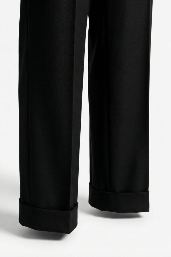 İstanbul Çift Pile Pantolon Siyah - 42