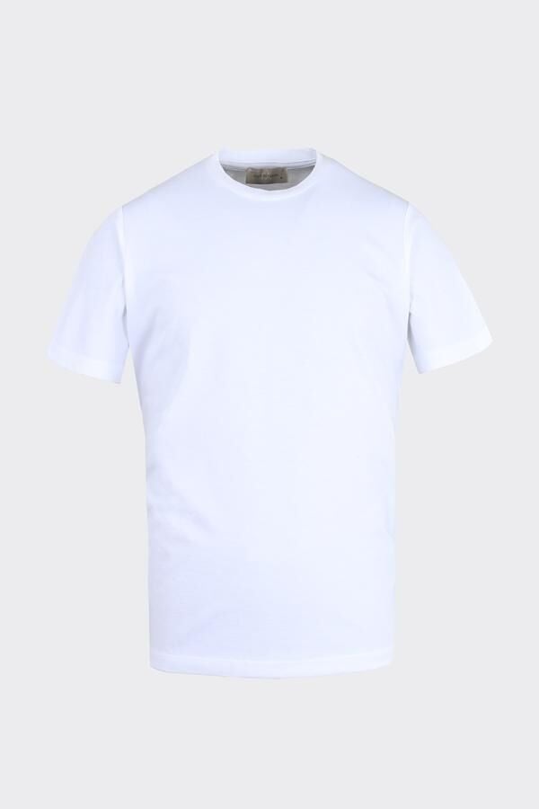 Bis.Yaka K.Kol T-Shirt Beyaz - XXL