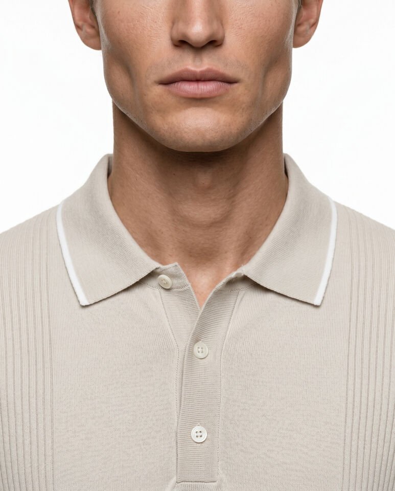 Bellagio Polo Triko T-Shirt Bej - L