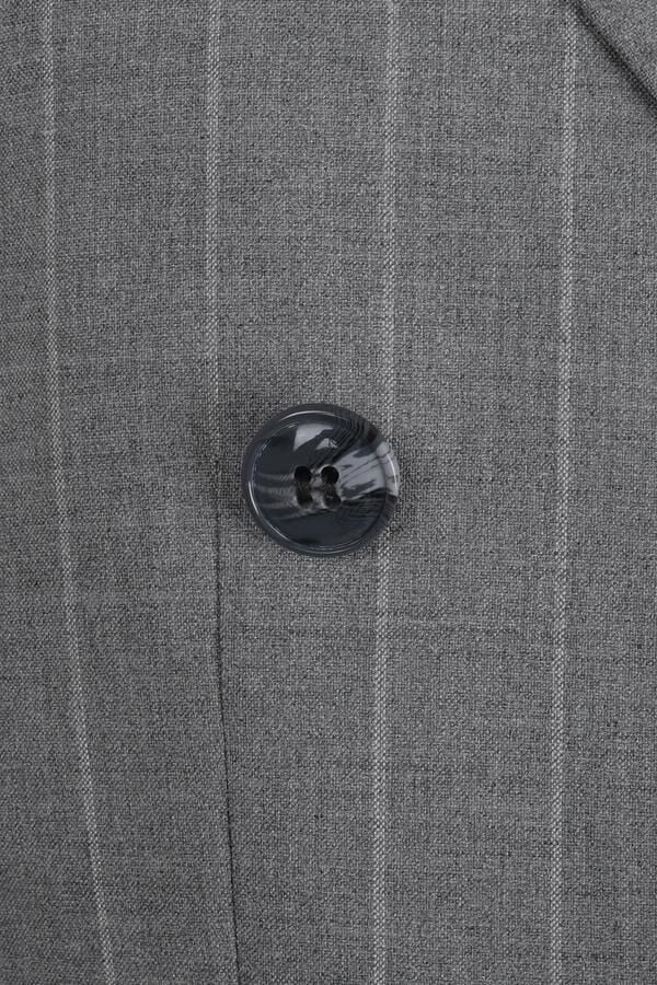 Kruvaze Takım Elbise Gri - 46