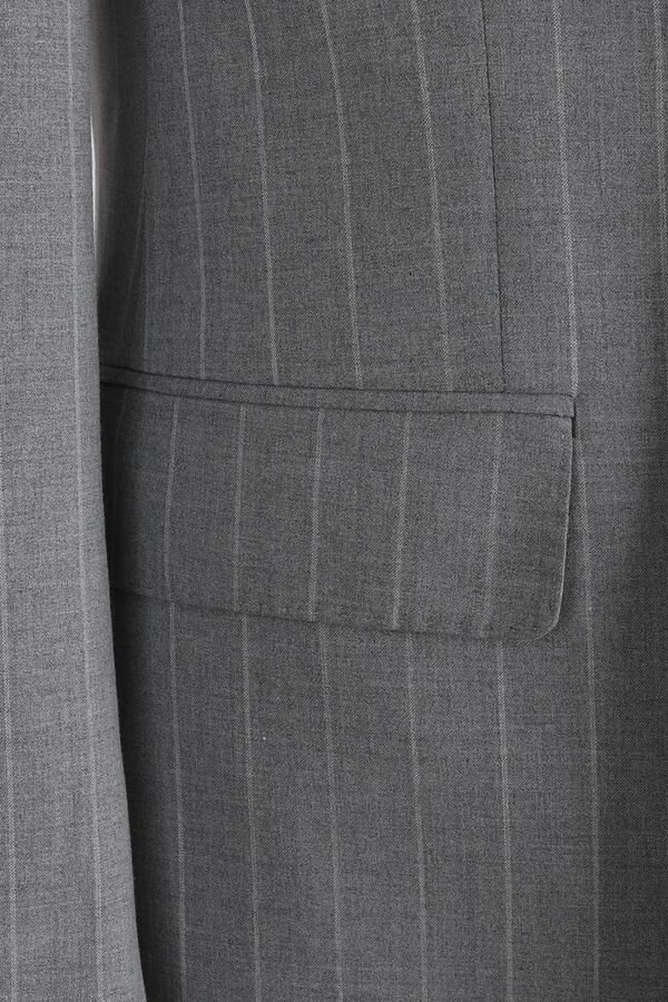 Kruvaze Takım Elbise Gri - 50