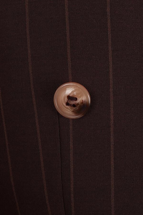 Kruvaze Takım Elbise Acı Kahve - 54