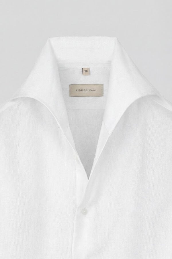 Sicilya Americano Yaka Gömlek Beyaz - 44