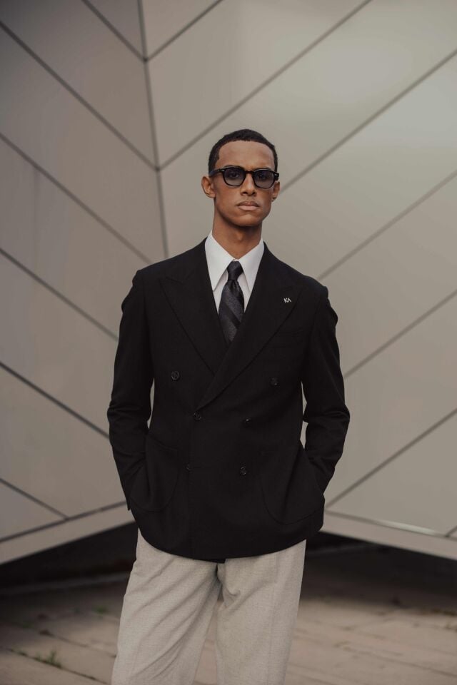 Soho Kruvaze Ceket Siyah - 46