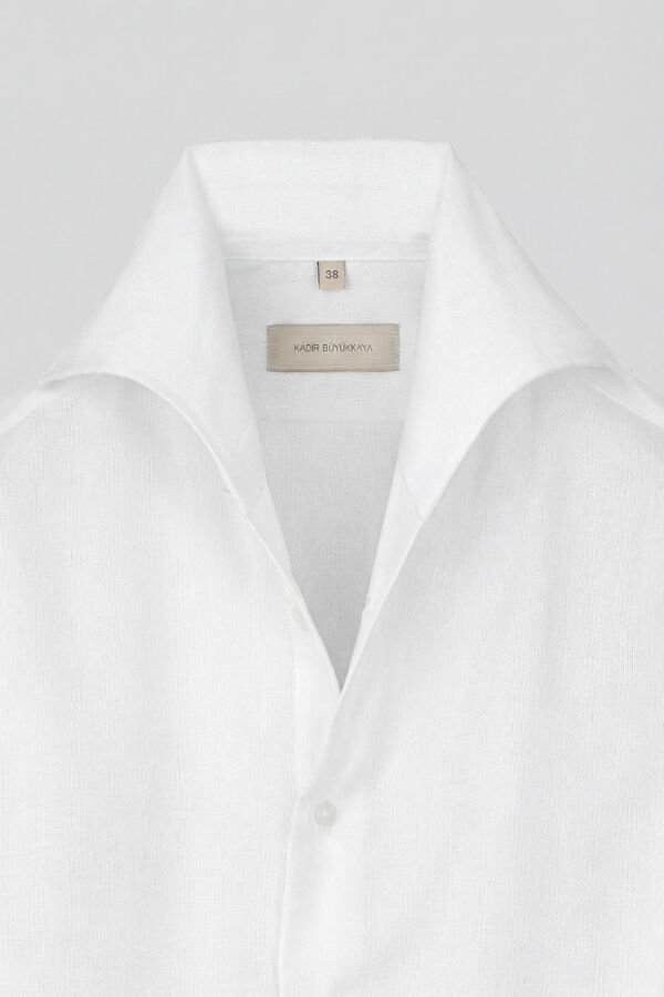 Sicilya Americano Yaka Gömlek Beyaz - 46