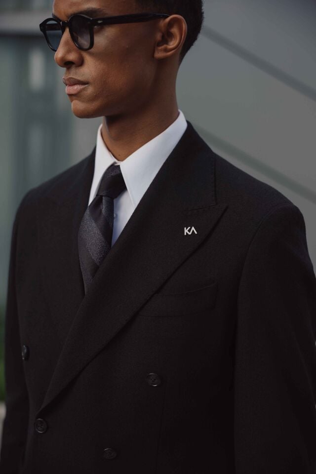 Soho Kruvaze Ceket Siyah - 56