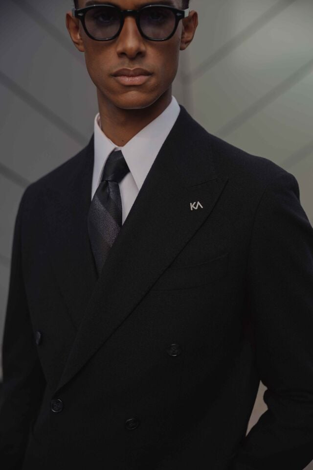 Soho Kruvaze Ceket Siyah - 56