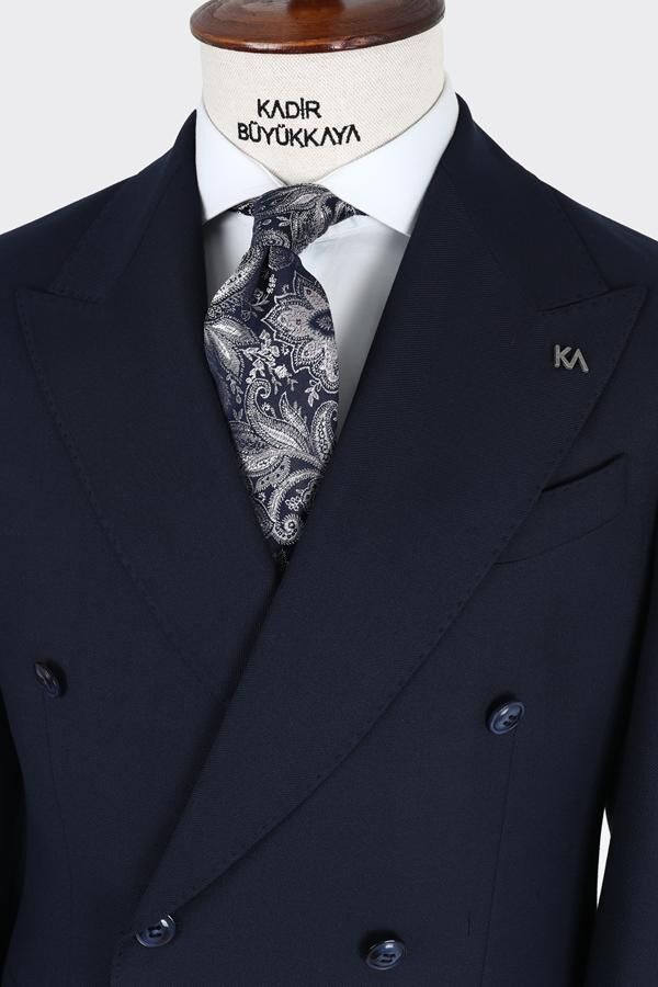 Kruvaze Takım Elbise Lacivert - 52