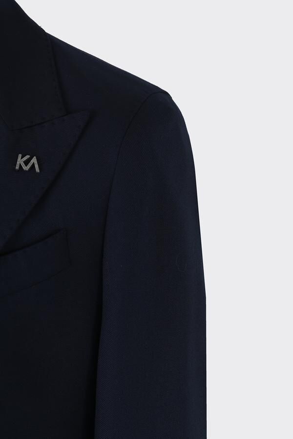 Kruvaze Takım Elbise Lacivert - 54