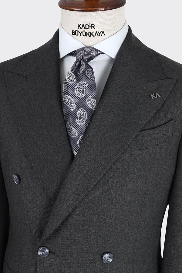 Kruvaze Takım Elbise Antrasit - 56