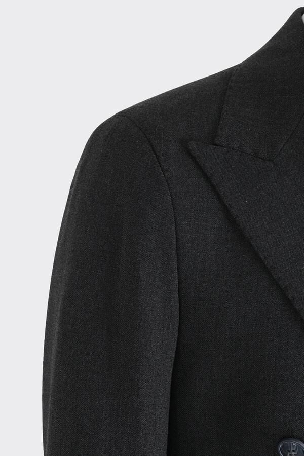 Kruvaze Takım Elbise Antrasit - 56