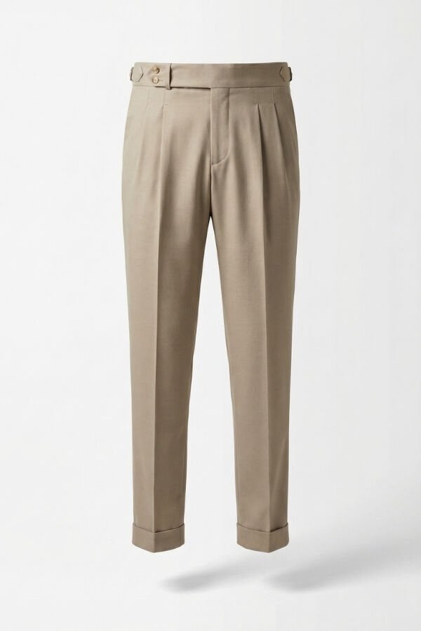 İstanbul Çift Pile Pantolon Bej - 48