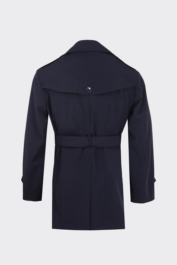 Trenç Coat Lacivert - 50