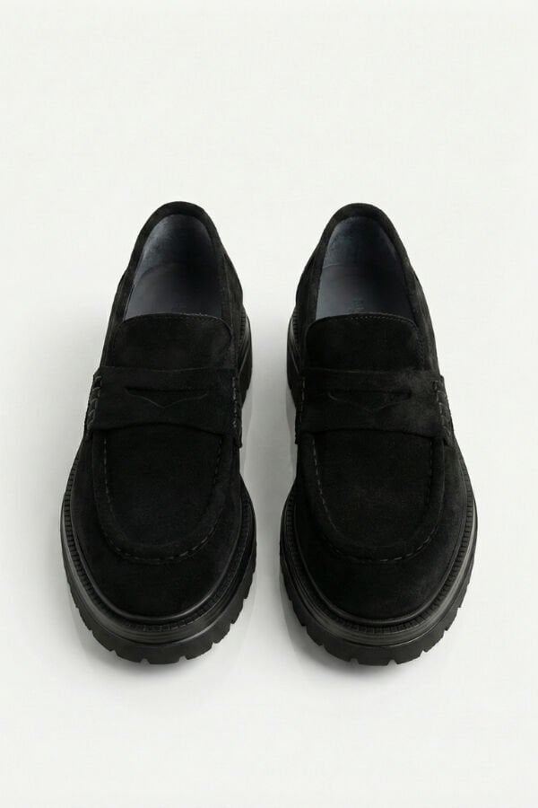 Munih Casual Ayakkabı Siyah Süet - 40